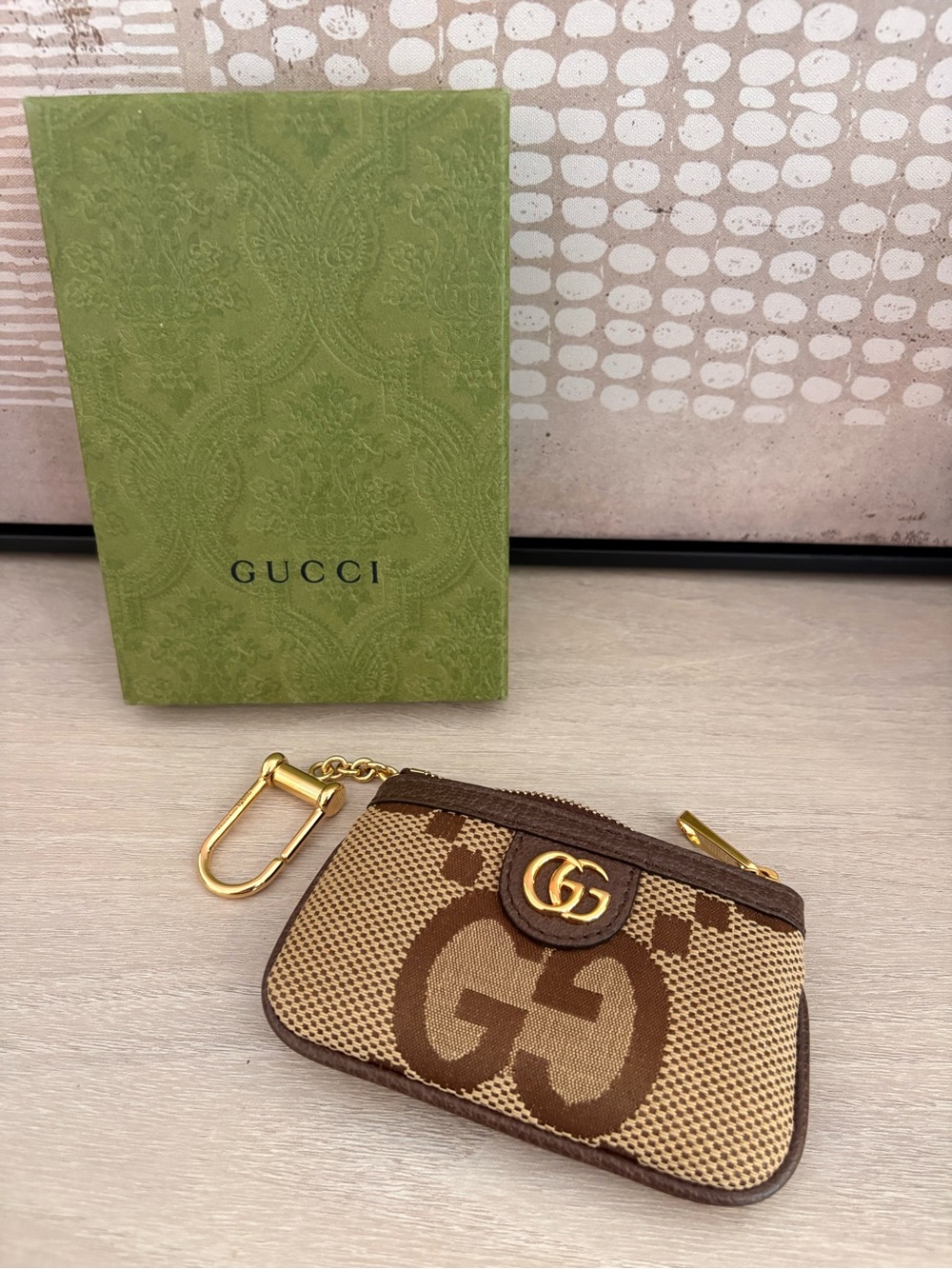 ✨ Authentic Gucci Ophidia GG Supreme Key Pouch / Coin Case